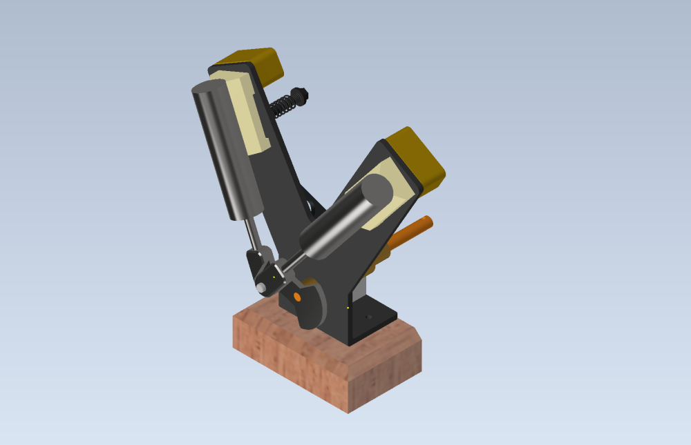 TWIN OSCILLATING V-SHAPED STEAM ENGINE GENERAL ARRANGEMENT & PARTS 1